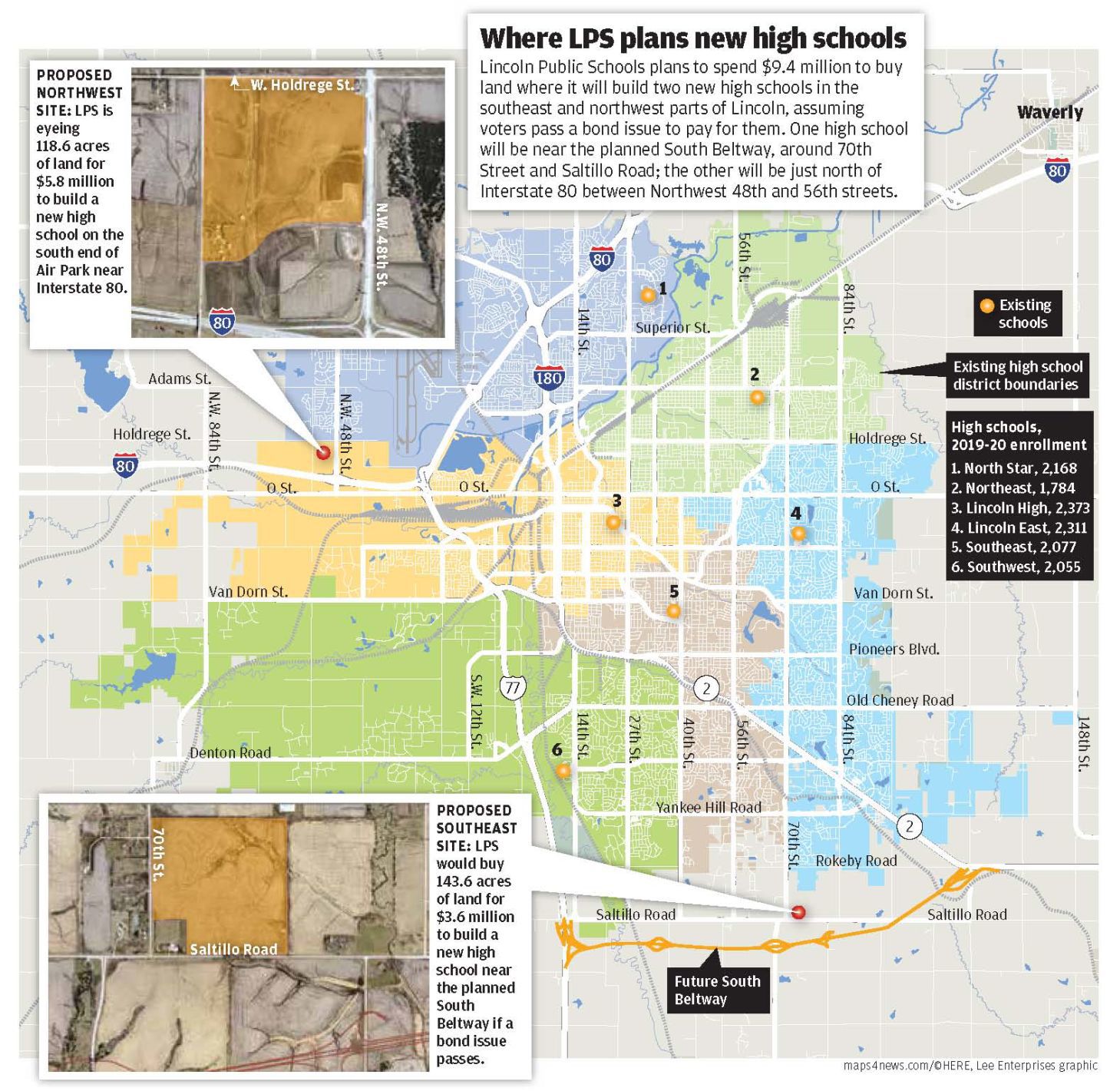 New schools map